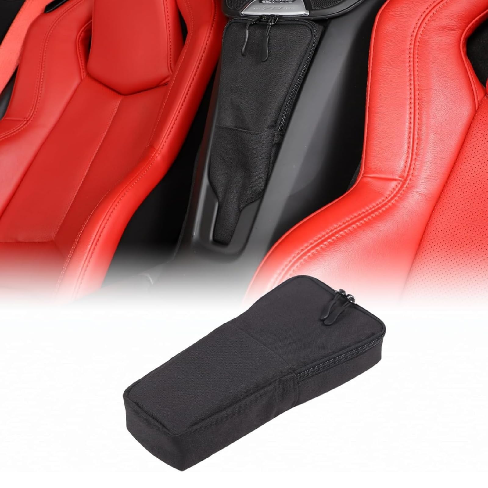 

Car Storage Bag for Chevrolet Corvette C8 Rear Seat Center Storage Bag with Tool Seat Insert Storage Expandable Car Seat Storage Large Easy Car чёрный