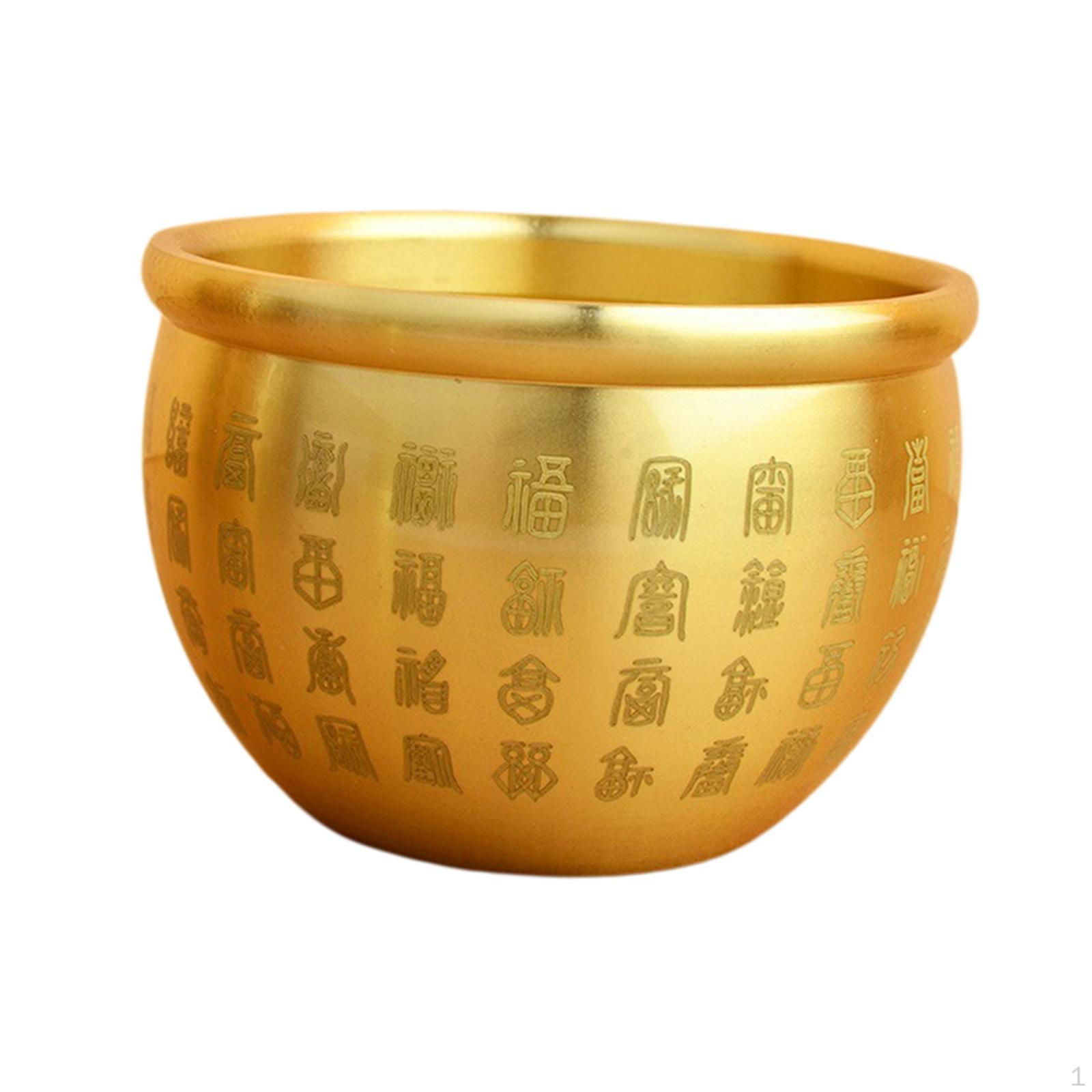 

Латунная чаша фэн-шуй, китайская традиционная статуэтка удачи, богатства, успеха, народного сокровища 7.5cmx5cm