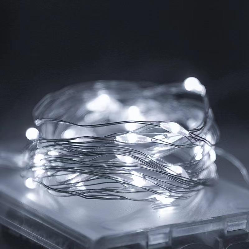 1pc Photo Clip Light String 2/5/10m 20/50/100led 10/30/50Clip Fairy Lights Fairy Lights Bedroom Wall Copper Wire Light String