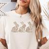 Vintage Floral Bunny T-Shirt, Cute Easter Gift Shirt, Funny Faith Shirt, Easter Bunny, Comfort Colors® Cotton Tee