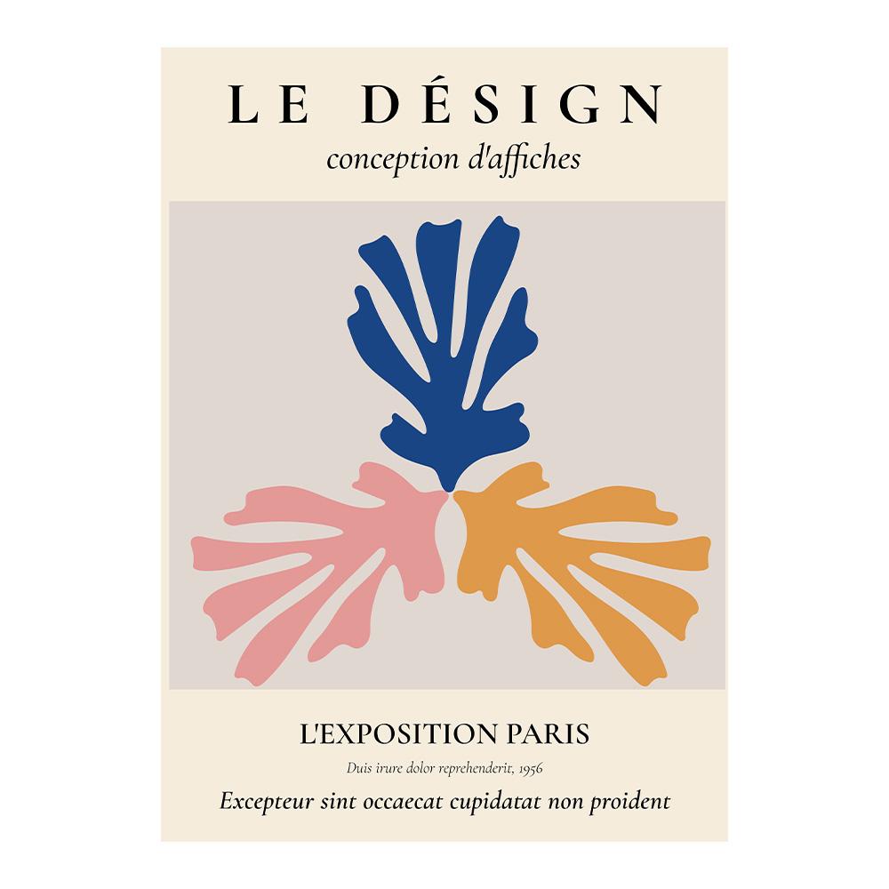 Bohemian Abstract Matisse Beige White Line Wall Art Poster Minimalist Canvas Paintings Print Picture for Living Room Interior Home