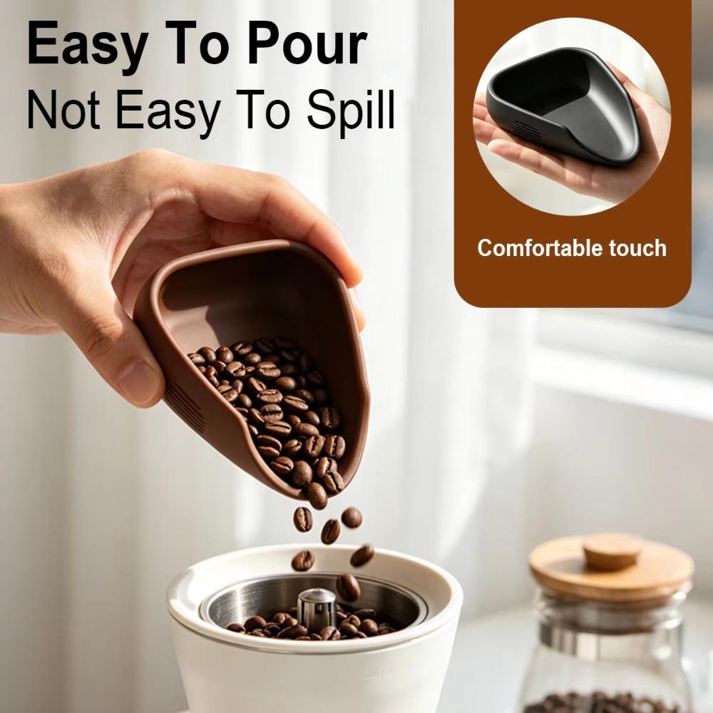 Non-Slip Base Silicone Dosing Cup Reusable Barista Weighing Plate For Espresso Machine