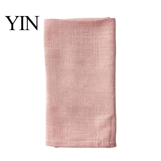 Dining Table Napkin Bohemian Linen Napkin, Rustic Machine Washable Fabric 16 Inch Farmhouse Style for Home Wedding Bridal Shower Baby