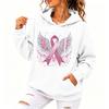 Women's Fashion Hoodie Loose Fit Printed Casual Sweatshirt Top