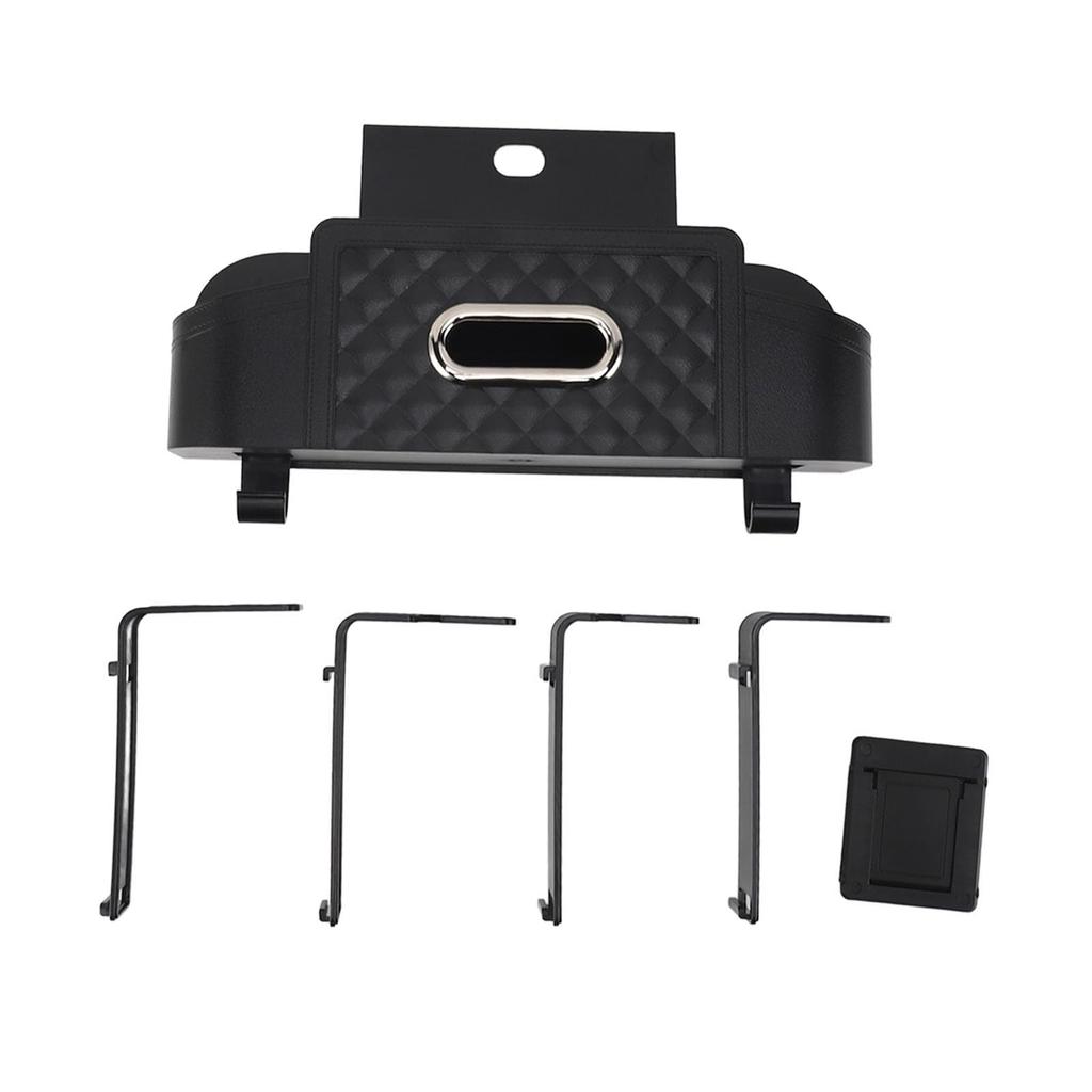 Multifunctional Car Back With Plastic Storage Box And Cup Holder For Travel Thing