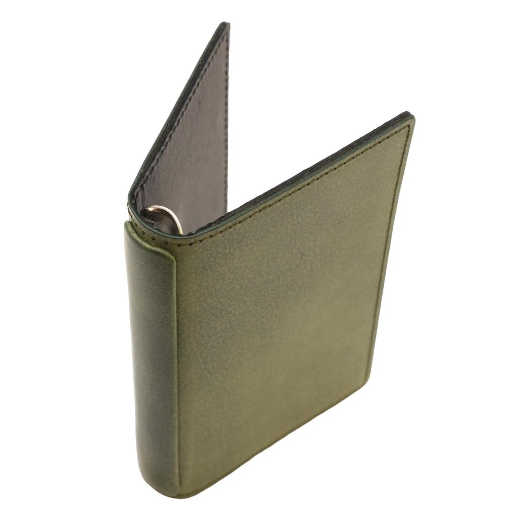 notivo Leatherism Kasumi M5 13mm Foldable System Organizer [Green] Himeji Leather NTV