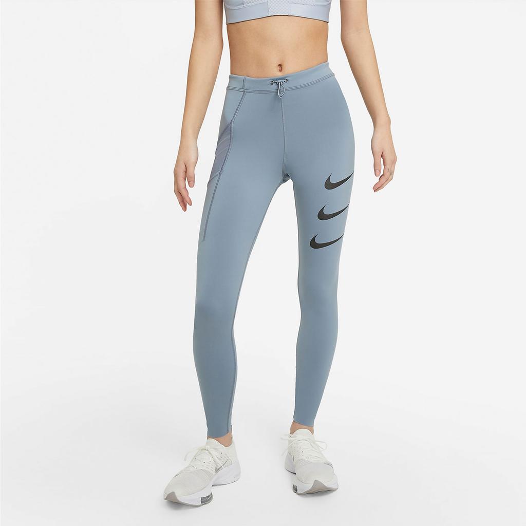 (WMNS) Nike Epic Luxe Run Division Printing Fitness Pants Grey Women's DA1271-493