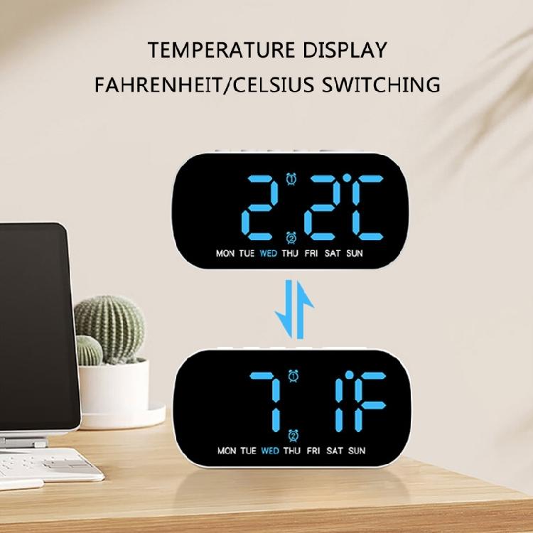 Practical Digital Alarm Clock With Easy To Read Large Screen 2 Alarms Temperature Display Calendar For Varied Schedules
