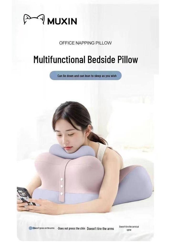 Multifunktionale Bauchschlaf-Kissen für Seiten- und Bauchschläfer - Ideal zum Spielen, Lesen und für Komfort am Bett
