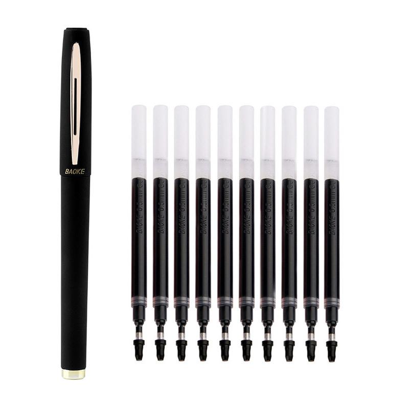 

Large Capacity Gel Pen Set 1.0/0.7/0.5mm Signature Calligraphy Handwriting Pens Carbon Black/Blue/Red Ball Pen for Business 0.5mm