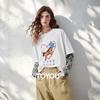 Chuyu Women's Bohemian Patchwork Long-Sleeve T-shirt