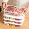 Refrigerator Storage Box Packed Meal Crisper Food Grade Sealed Food Frozen Meat 2/4/6 Compartment Refrigerated Storage Box