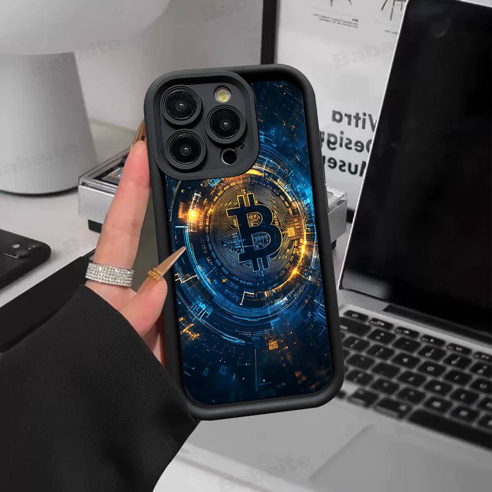 B-Bitcoin Phone Case For IPhone 17 16 15 14 13 12 11 Air Plus Pro Max Soft Back Cover