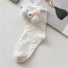 Women Calf Socks Ruffle Crew Socks Cotton Bootie Socks Lolitas Loose Socks Cute Rabbit Ankle Socks JK Middle Tube Socks