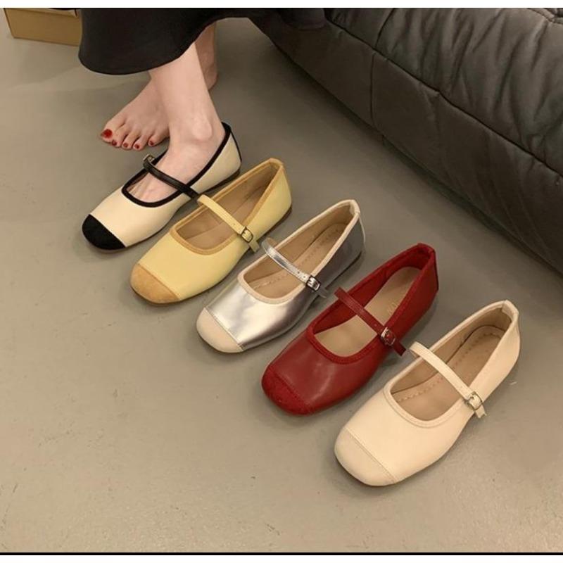 New Designer Silvery Women Ballet Flats Ladies Casual Soft Sole Flats Spring Women's Comfort Shallow Ballerina Shoes