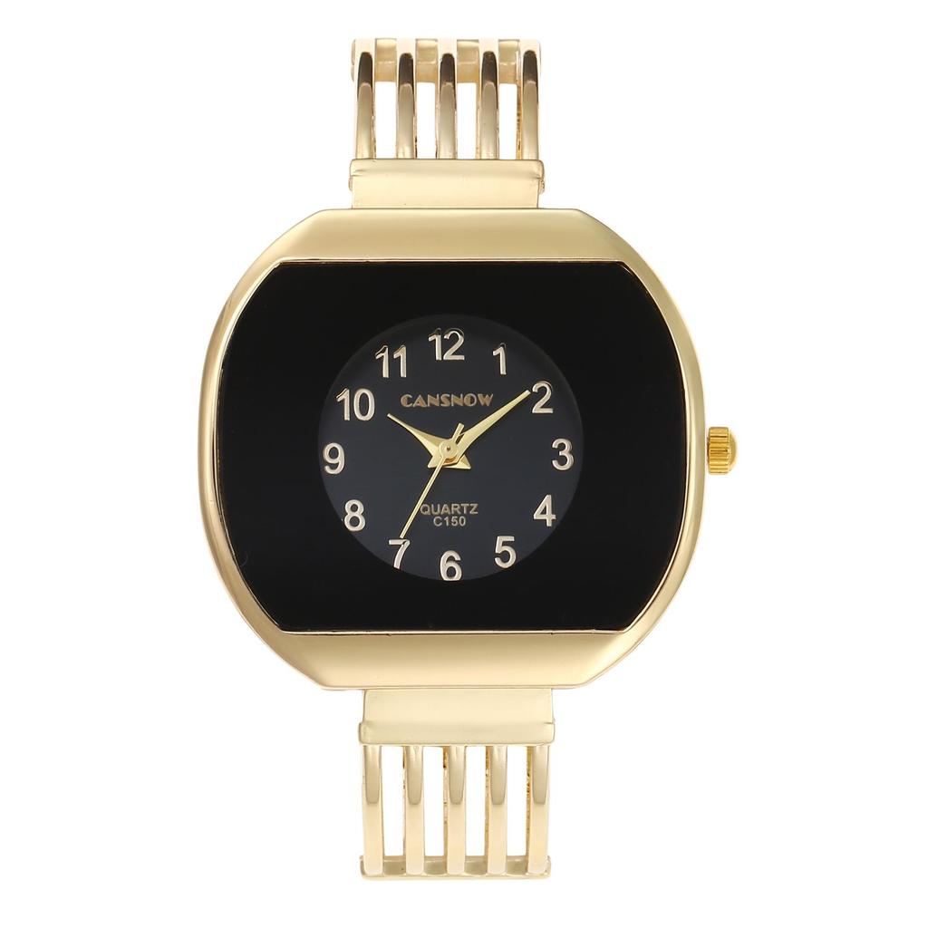 CANSNOW Luxury Fashion Watch For Women Steel Band Light Bracelet Version Creative Girl Student Quartz Wristwatches Gift