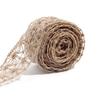Brown Color Jute Burlap Ribbon Natural Rustic Ribbon Spool Burlap Craft Ribbon  for DIY Craft