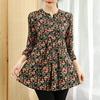 Women's Spring and Summer Loose Printed Daily Tops Middle-aged and Elderly Seven-minute Sleeve Comfortable Pullover Tops