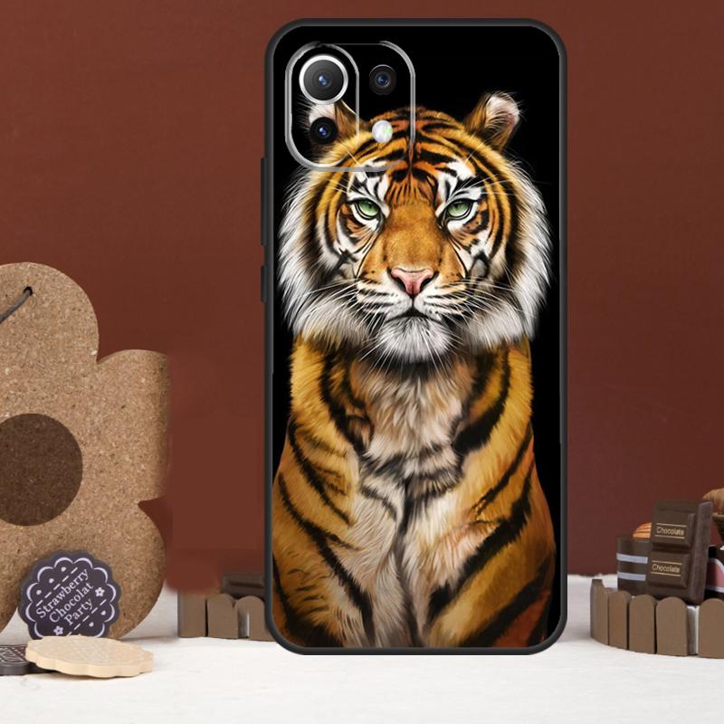 Animal Tiger Art Case For Xiaomi 14 15 Ultra 15T 14T 13T 17 Pro Max POCO X7 Pro X5 X6 F5 F6 F7 F8 Ultra Cover