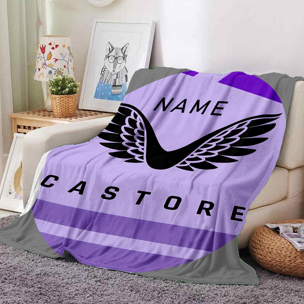 Custom Name Portsmouth FC Crest blanket for Couch & Bed, Plush Cozy Fuzzy Blanket Super Soft & Warm Blankets for Fall and Winter. 0908261