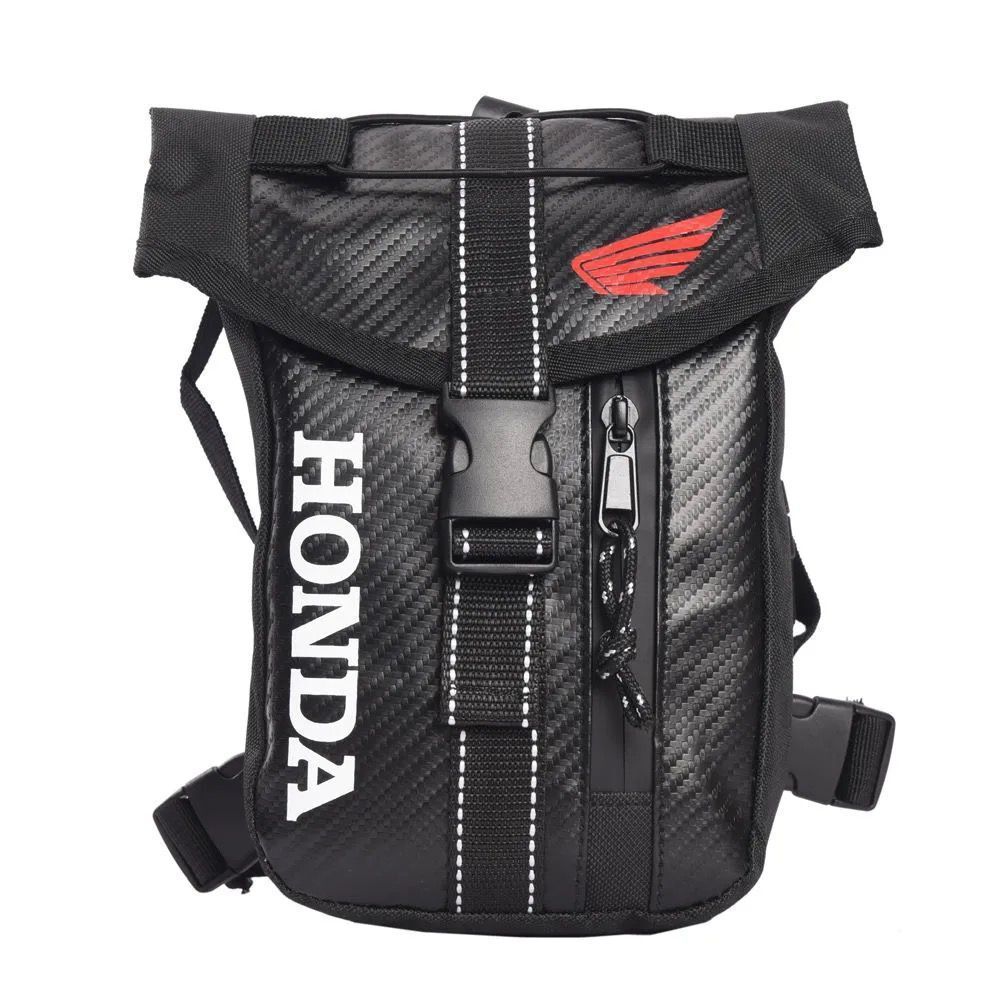 

Motorcycle Waist Bag for Honda Waterproof Leather Purses Men Women Waist Pack Leg Bag Waist Motorbike Riding Belt Pack