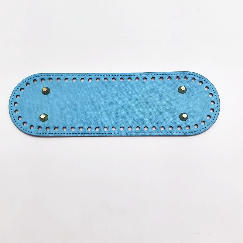Fondi Ovali Lunghi in Ecopelle Borsa Base per Maglia all'Uncinetto Fatta a Mano Accessori per Decorazione Casa