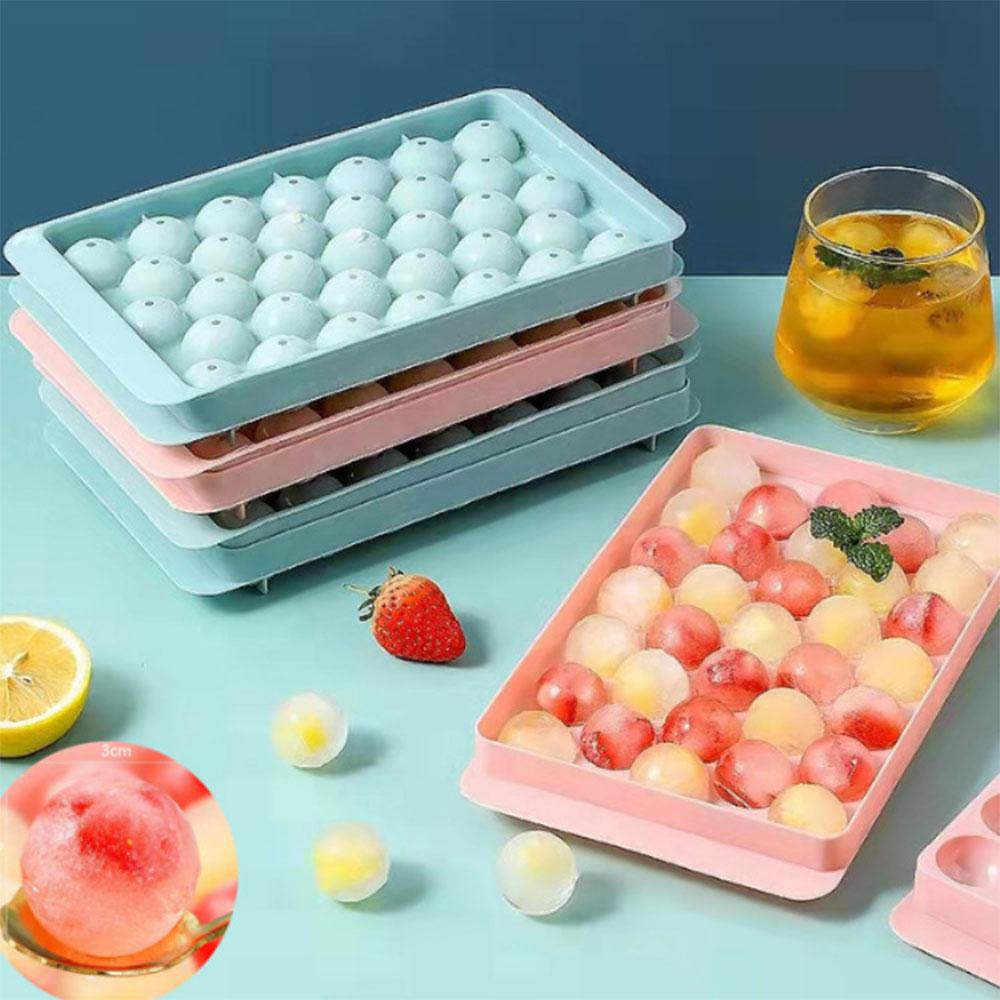 33-Cavity PP Ice Ball Mold - For Whiskey, Popsicle & Lollipop Making