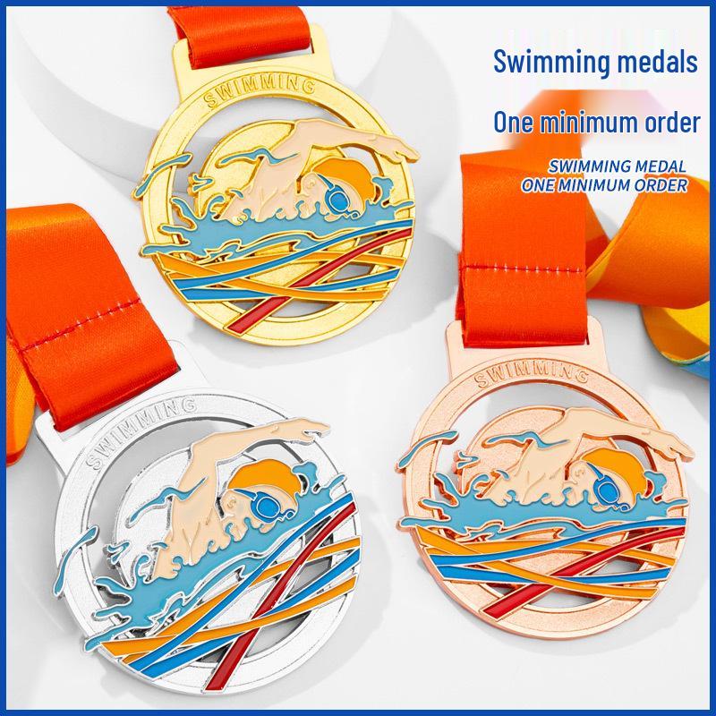 Custom Swimming Competition Medals & School Commemorative Plaques