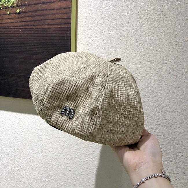 

Beret Hat For Women M Standard Age-Reducing Pumpkin Hat Fashionable Painter Hat Khaki M（56-58cm）#1