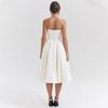 Women's Sexy Tube Top Dress Women's Summer Sweet and Spicy Style Spice Girl Skirt High Sense Backless Medium and Long Dress