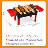 Kids Simulated Barbecue Set with Spray Light and Sound Pretend Play Kitchen Cooking Toy BBQ Educational Toys for Kids Xmas Gifts