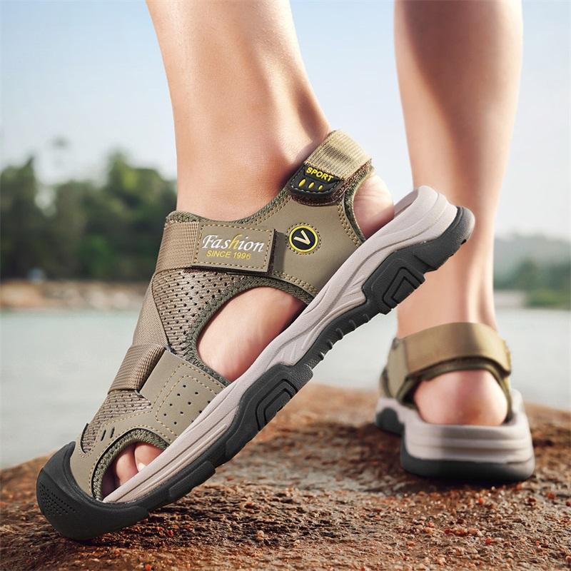 Fashion Fashion Light Casual Sneakers Men's Beach Sandals 2025 Summer Gladiator Men's Sandals Outdoor Roman Sandals Breathable Men Shoes