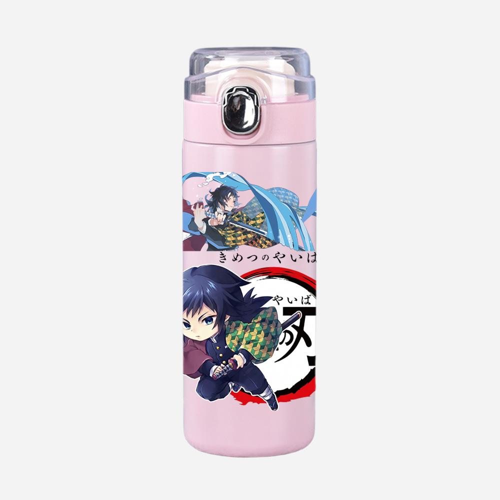 Anime Demon Slayer Potisk 400ml Láhev na vodu Termoska Přenosná Nerezová Ocel Nepropustná Kempingový Pohárek na vodu Dětský Dárek