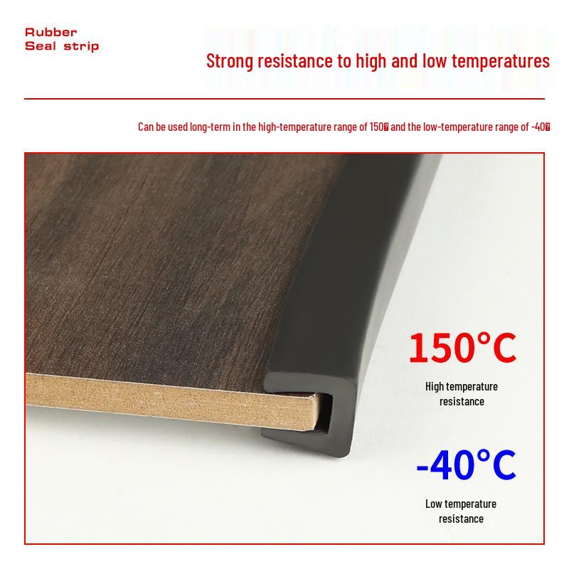 Gumové lištování ve tvaru U: Protiřezná, vodotěsná těsnicí lišta pro ochranu plechu a skla