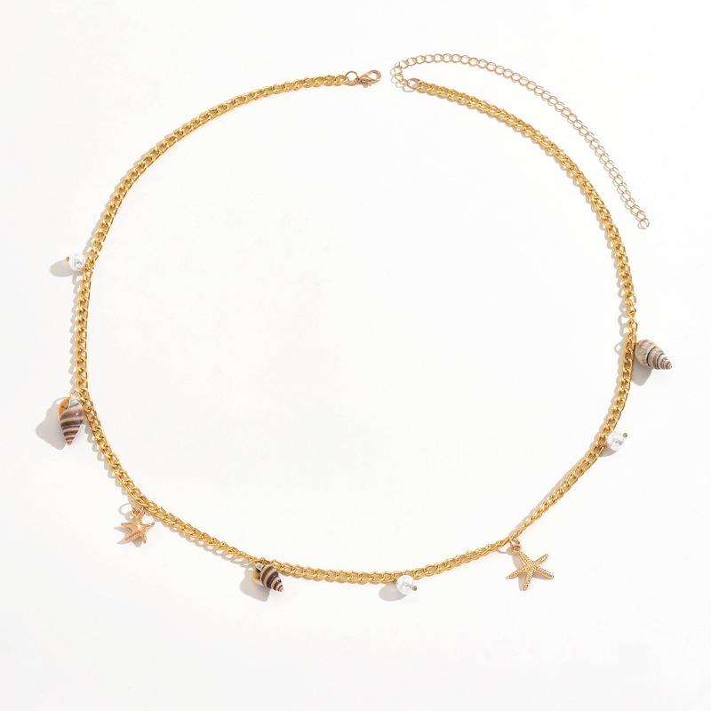 

Поясная цепочка Жемчужное украшение на талию Нишевый премиальный стиль Металлическая цепочка для тела Женская индивидуальность Подвеска для танца живота Аксессуары