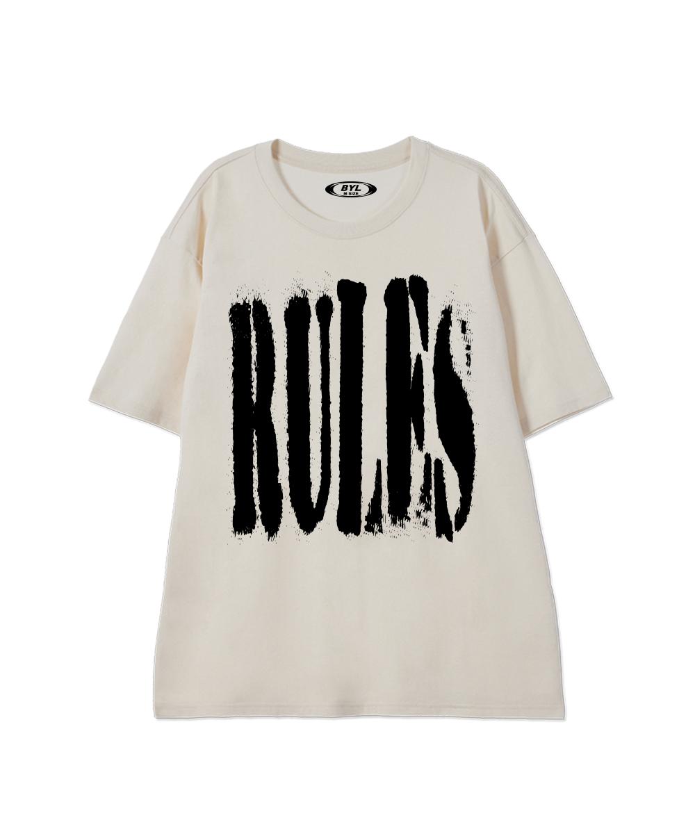 Biel Rules Short Sleeve T-Shirt Cream M