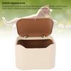 Cat Litter Trash Can with Press Type Lid Enclosed Design Compact Multipurpose Cat Waste Trash Can for Home