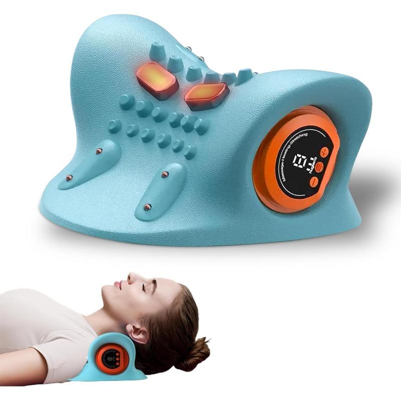 

Массажер для шеи с подогревом, 3D массажер для шеи, беспроводной массажер для шеи, 3 режима и 6 уровней интенсивности