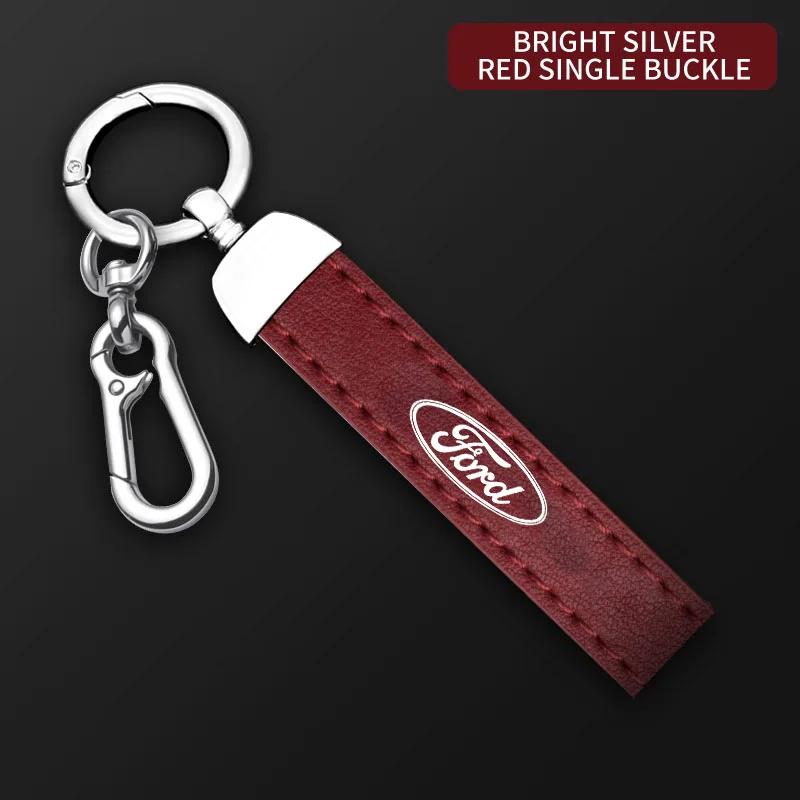 Car Sticker Ford New 2025 Hot Car Keychain Luxury Key Ring Holder Car Key Buckle Jewelry Gift For Ford Focus Mondeo Mk4 Mk5 Rang
