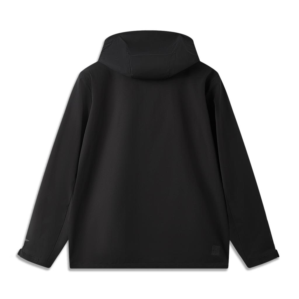 Li Ning Outdoor CF Shell Jacket Fleece Warm Loose Three-In-One Sports Windbreaker Men jackets Black AWBW029-4
