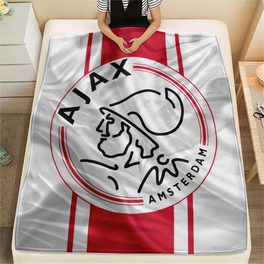 1PC AFC Ajax Patterned Flannel Blanket Suitable For All Seasons for Home Decor Warmth and Comfort Gifts Holiday Present