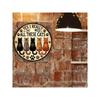 Round Metal Cat Poster Wall Art Home Decor Sign
