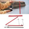 Camping Lantern Stand Portable Lightweight Outdoor Camping Aluminum Alloy Lamp Pole Light Hanging Stand Red