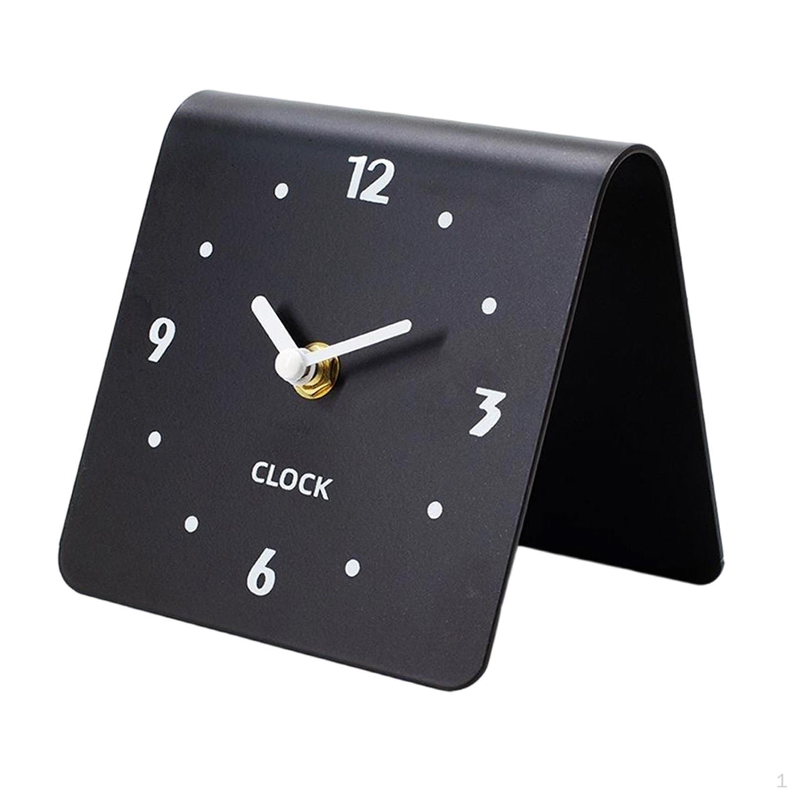 

Decorative Silent Acrylic Table Clock Ornament Suitable for Bedroom, Living Room, Office, Hallway, чёрный