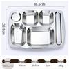 Zhuoliang 316 Stainless Steel Divided Meal Tray Set