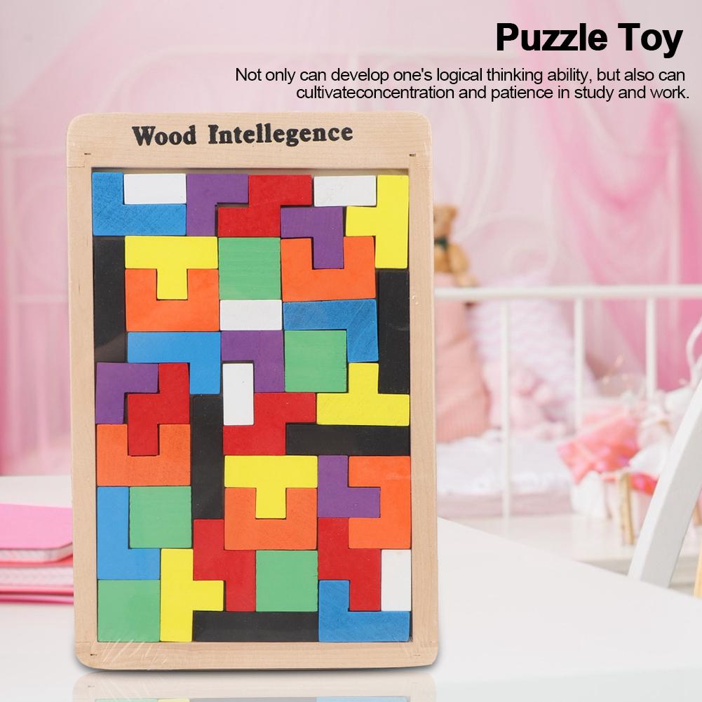 Wooden Colorful Children Kids Puzzle Jigsaw Toy  Building Block Educational Toy