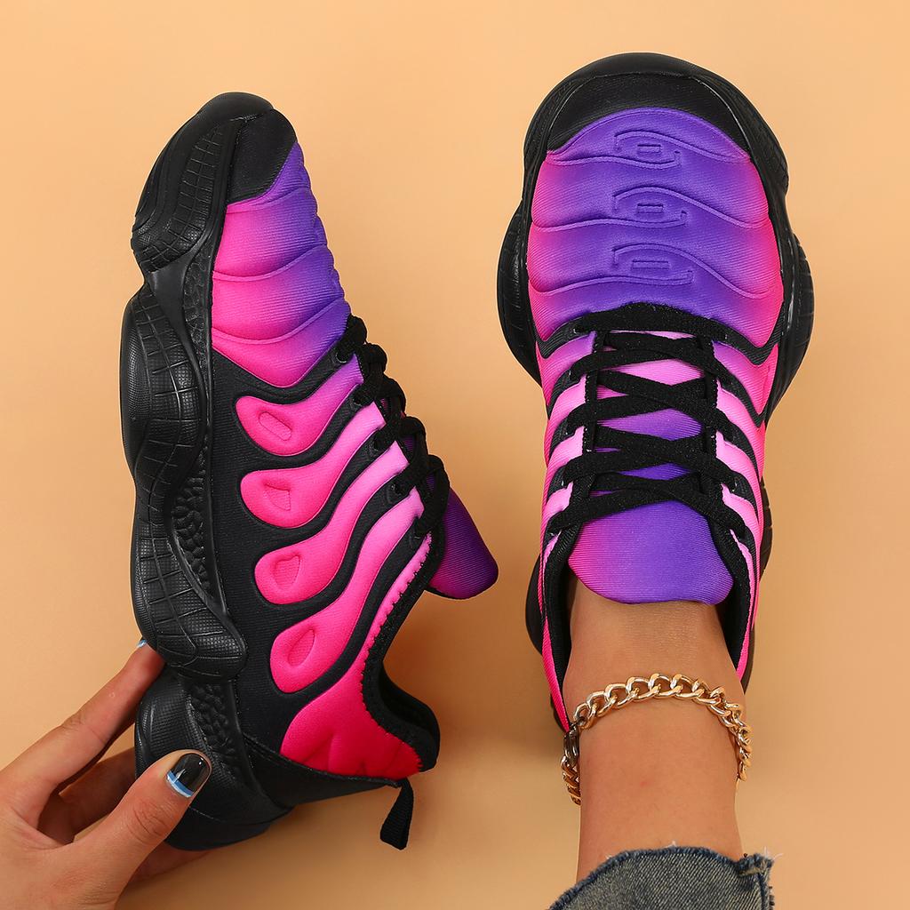 New Candy Color Men Transparent Bottom Sneakers Running Shoes Women Hiking Shoes Couple Autumn Rainbow Sports Shoes wholesale