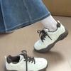 Thick-Soled German Training Shoes Women'S Winter New Muffin Soles, Lightweight And Versatile Retro Casual Sports Shoes, White Shoes Tide