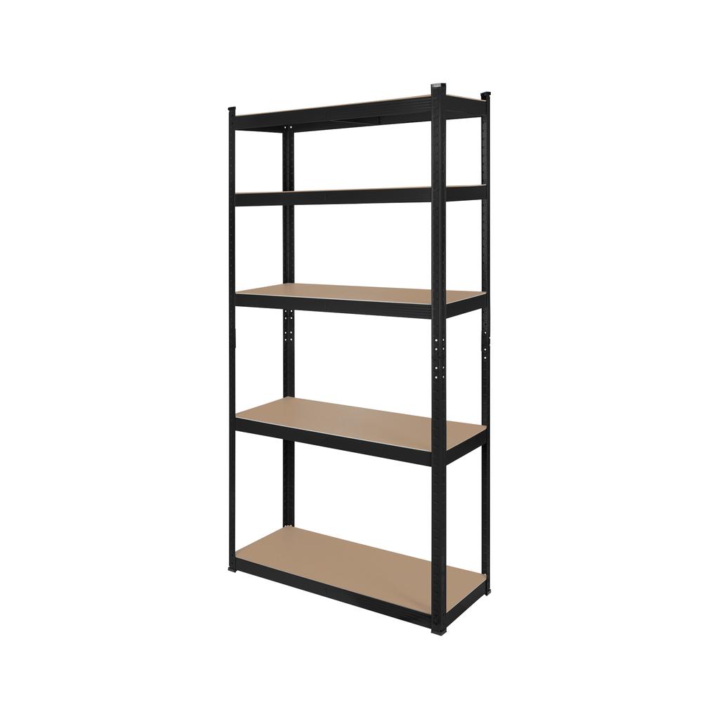 Rebel 2-in-1 metal storage rack, 5 shelves, garage, 180x90x40cm, 750kg
