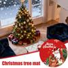 Skirt For Christmas Tree 35inch Red Festive Winter Home Decorations Christmas Tree Rug Base Cover For New Year Home Dorm